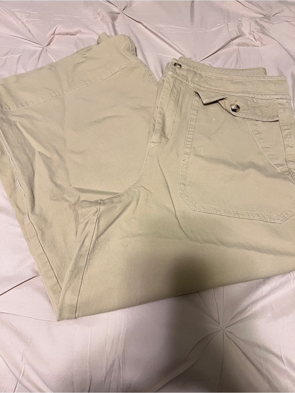 J. Crew Light Beige Wide Leg Pants